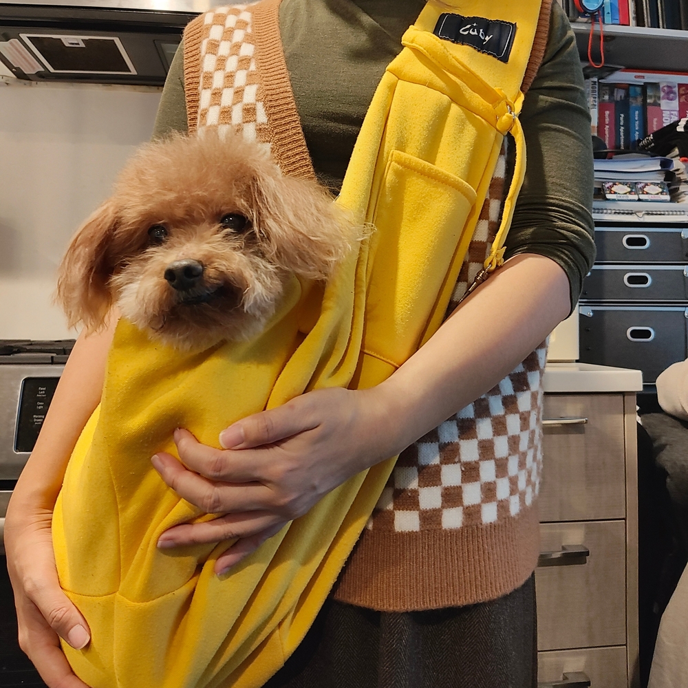 Cuby Yellow Pet Sling Carrier